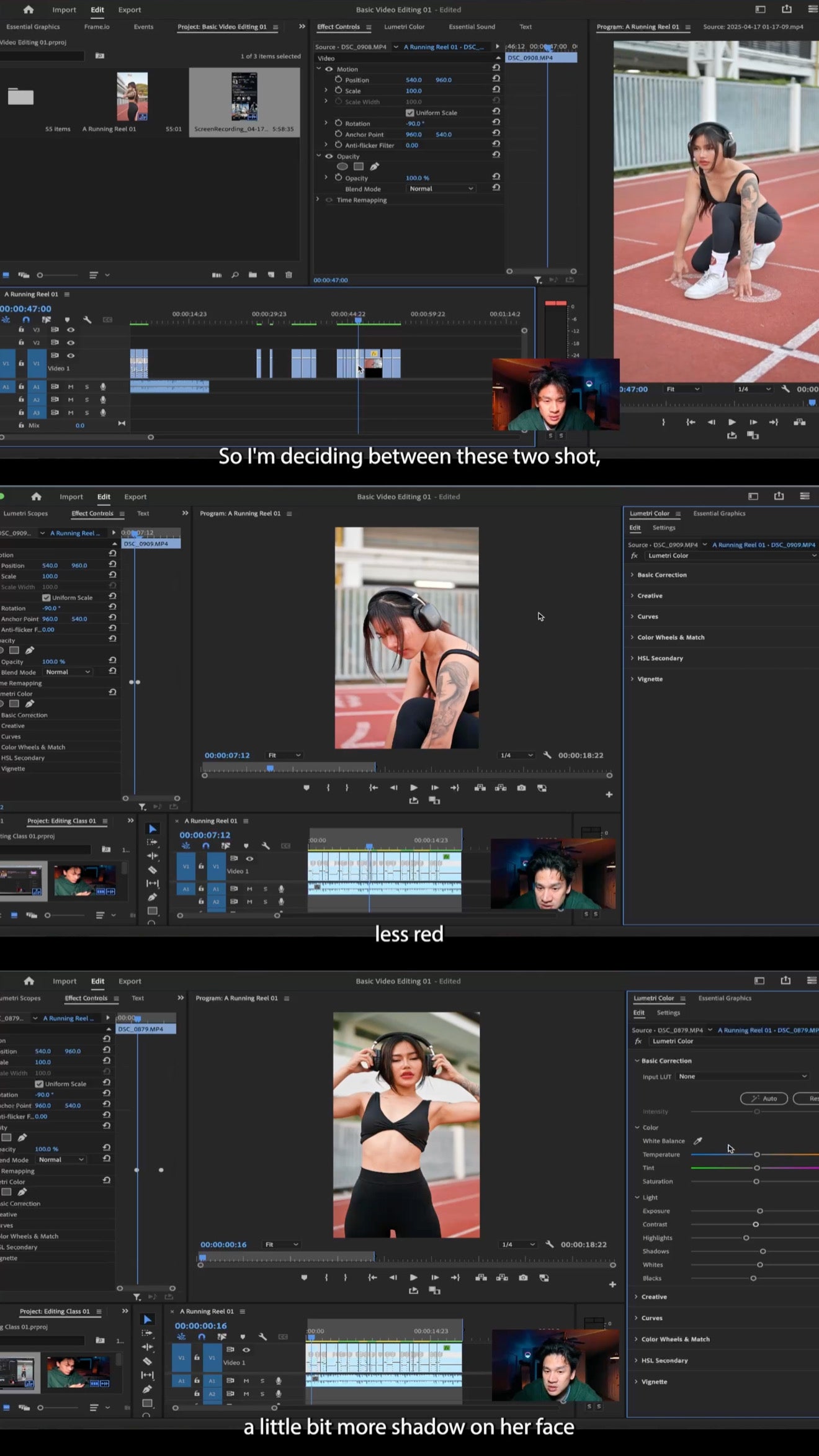Class 01 Run & Cut: Step By Step Editing Class with Raw Footage [Adobe Premiere Pro]