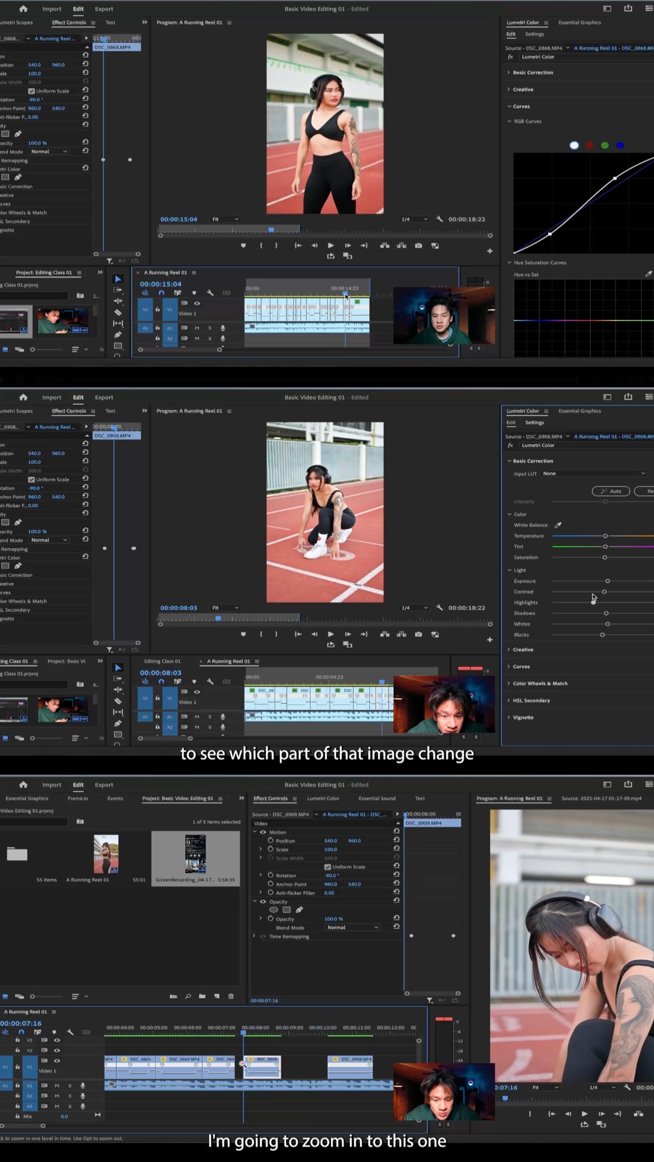 Class 01 Run & Cut: Step By Step Editing Class with Raw Footage [Adobe Premiere Pro]
