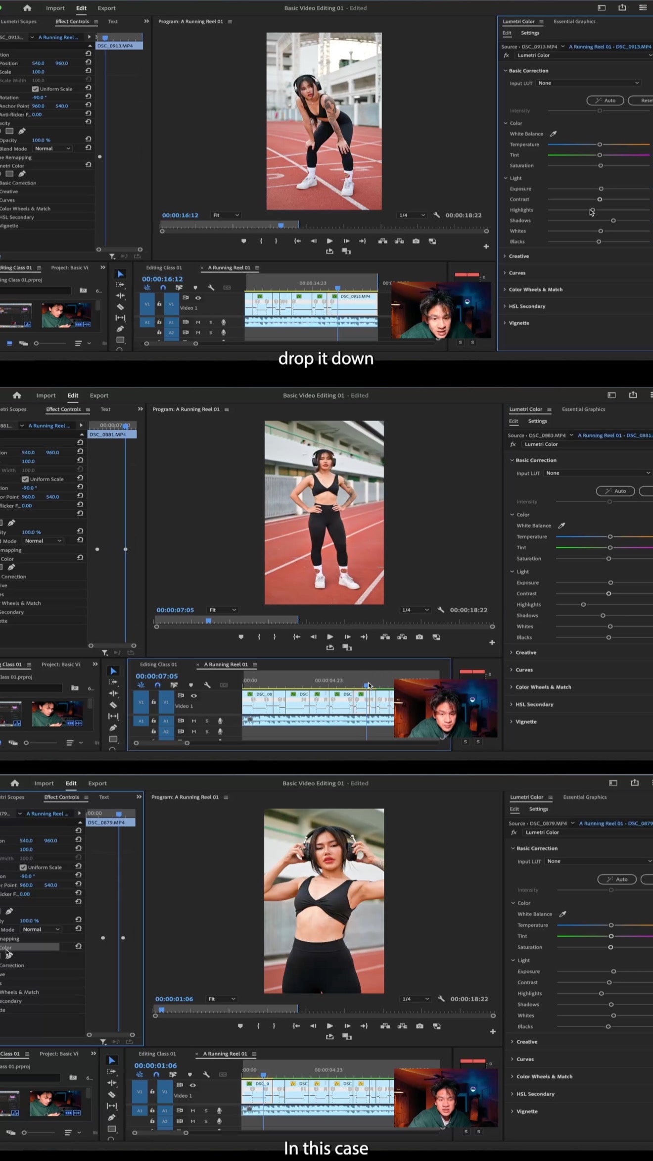 Class 01 Run & Cut: Step By Step Editing Class with Raw Footage [Adobe Premiere Pro]