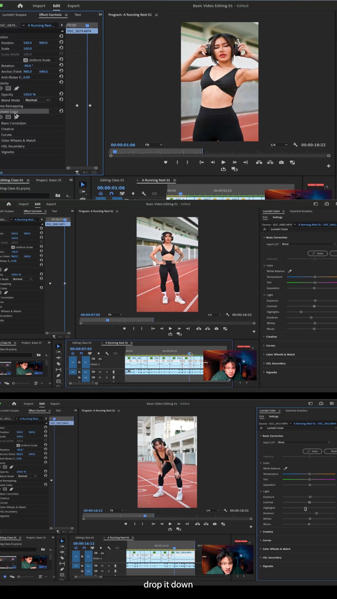 Class 01 Run & Cut: Step By Step Editing Class with Raw Footage [Adobe Premiere Pro]