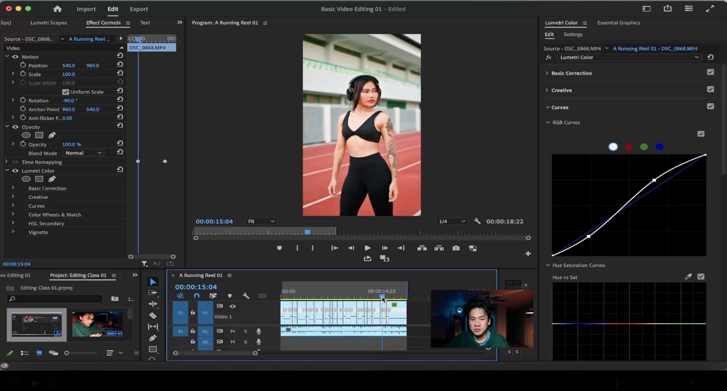 Class 01 Run & Cut: Step By Step Editing Class with Raw Footage [Adobe Premiere Pro]